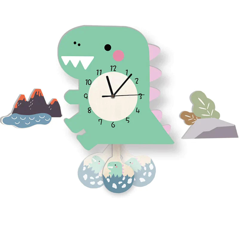 Junips | Wall Clock - ZooTime - Cute Animal Design - Perfect for Children's Room