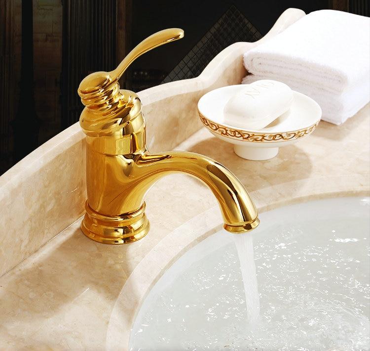 Junips | Antique Brass Tap Bathroom Fixtures Faucet Sink Mixer Tap