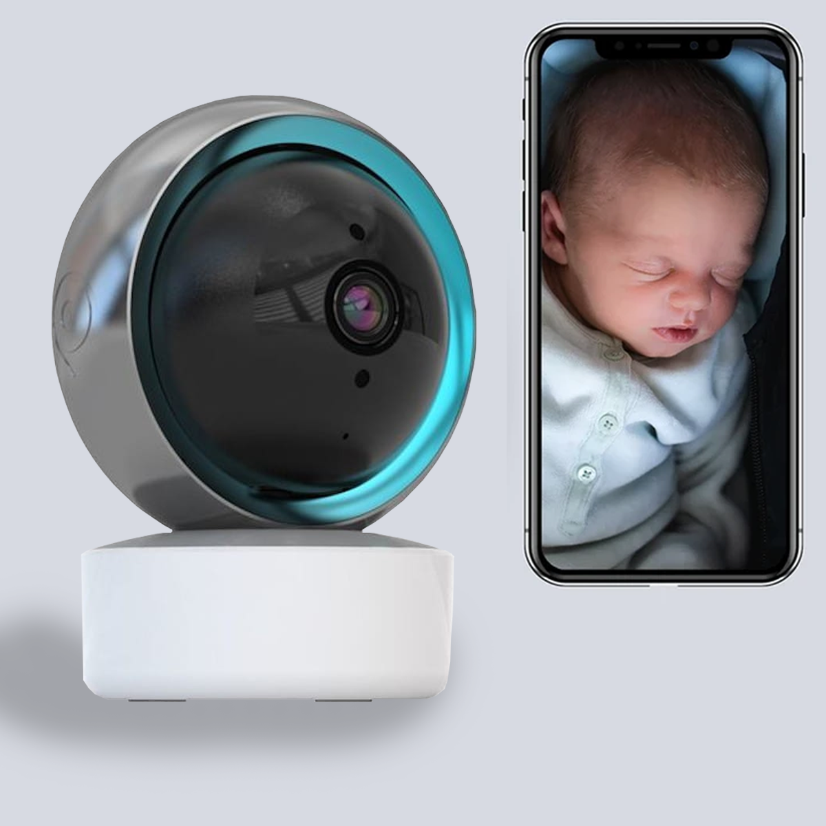 Junips | {SALE} Wireless HD Smart Baby Monitor with Night Vision - With Mobile App