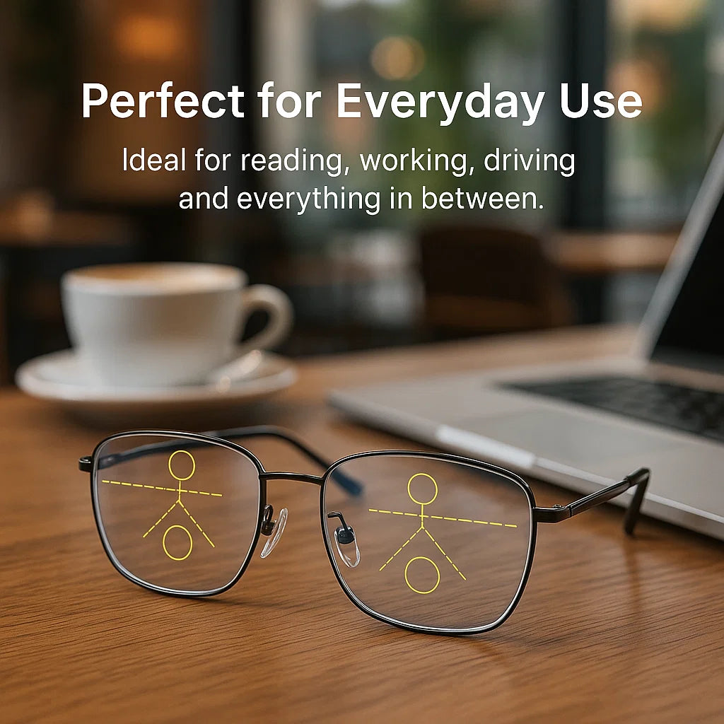 Junips | Progressive Multifocal Glasses for Clear Vision - German Intelligent Design for Everyday Use