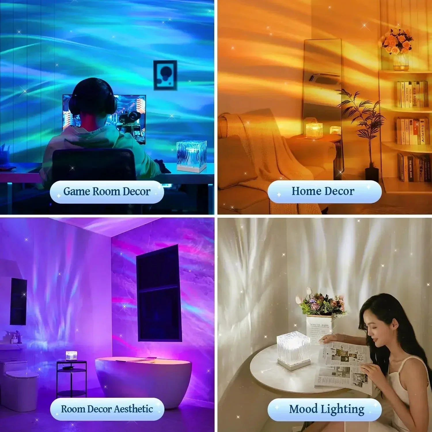Junips | Aurora Water Wave Projector Night Light