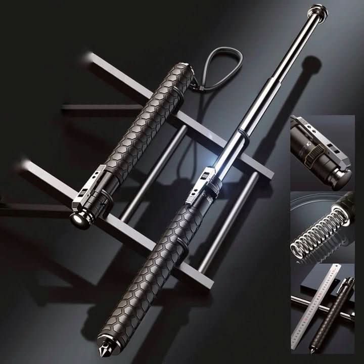 Junips | Pop-Up Safety Cane | Telescopic Self-Defense Stick for Hiking & Travel