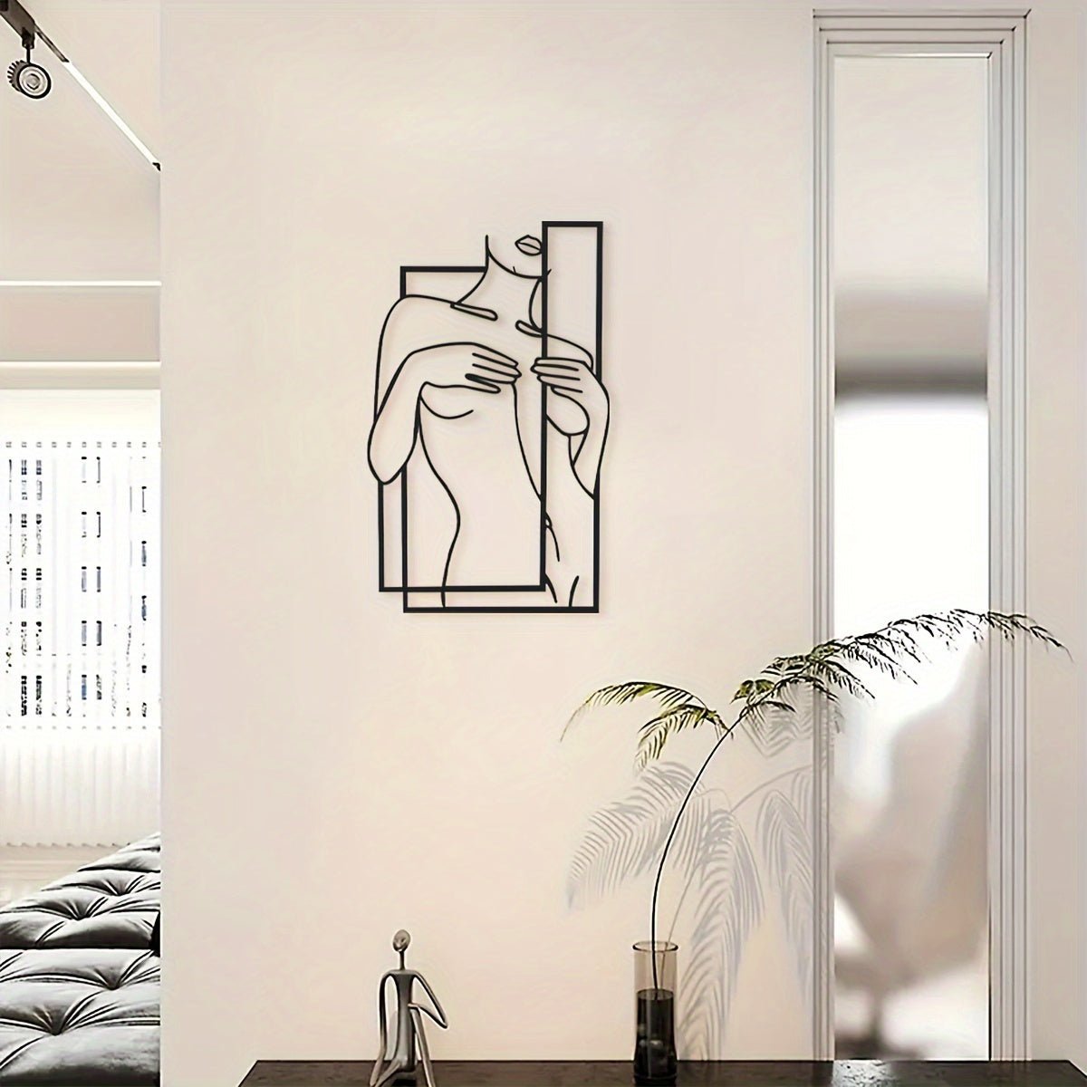 Junips | LineaArt Metal Wall Decoration - Modern Minimalist Wall Art for Bedroom