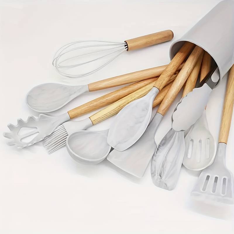 Junips | Silicone Kitchen Tools Set – Heat Resistant and Scratch Resistant