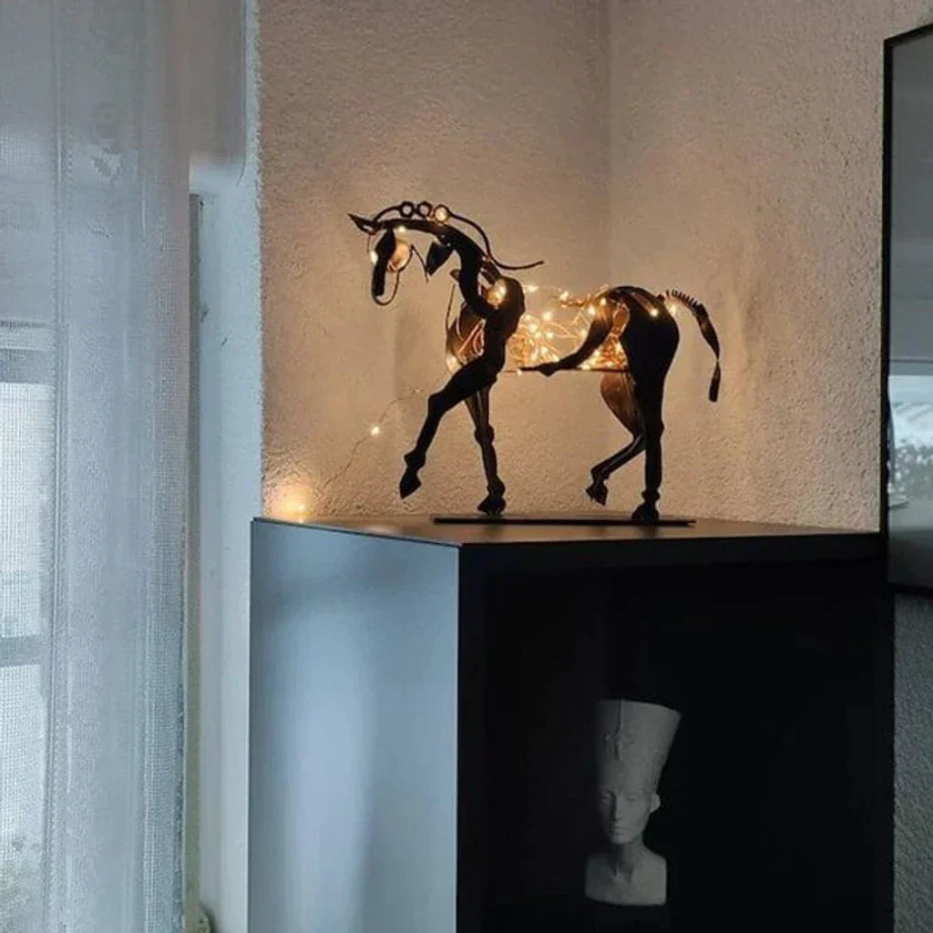 Junips | Horse Sculpture - AdonisMetal - Rustic Elegance - Timeless Decorative Piece