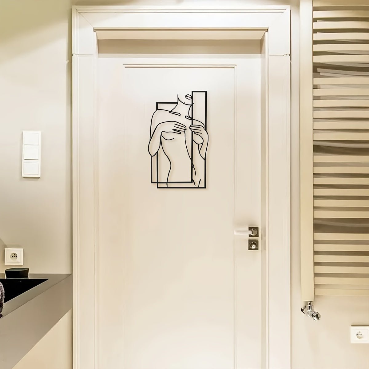 Junips | LineaArt Metal Wall Decoration - Modern Minimalist Wall Art for Bedroom