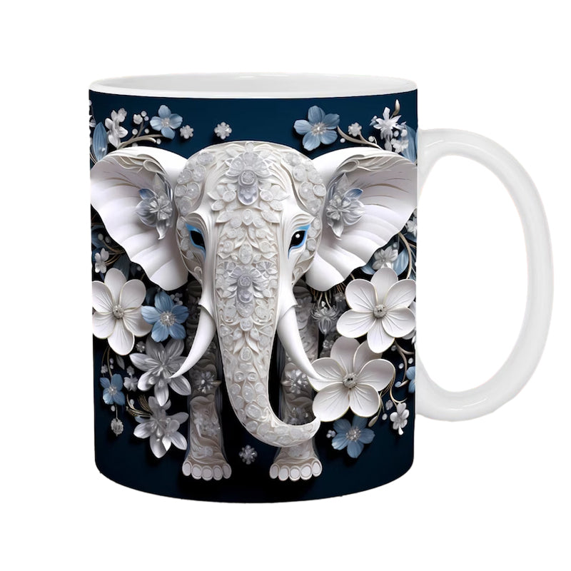Junips | 3D Elephant Flower Mug