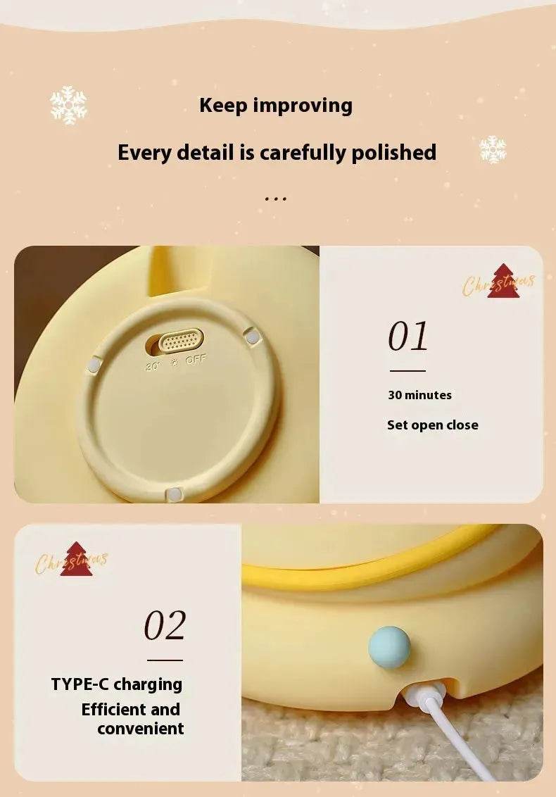 Junips | Silicone Christmas Tree Night Lights USB Rechargeable Cute Cartoon Kid Birthday Gifts
