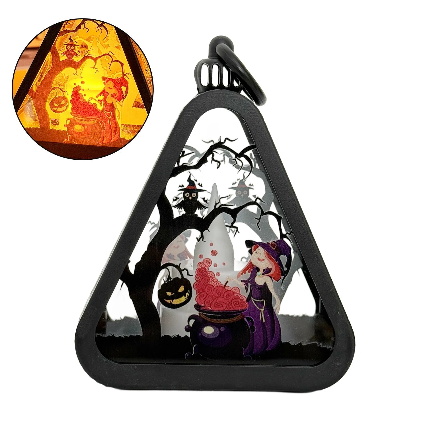 Junips | Halloween Decor Triangle Table Lamp