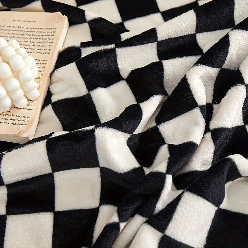 Junips | Classic Check Blanket – Soft and Warm Blanket for Sofa and Bedroom