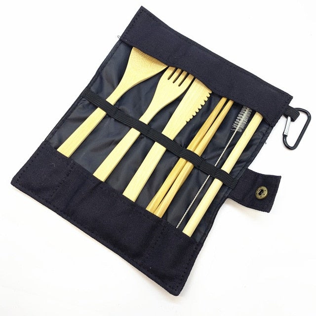Junips | Bamboo Cutlery Set with Portable Case