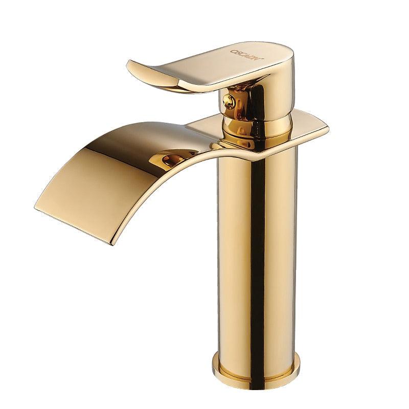 Junips | Vanity faucet waterfall faucet brass vanity faucet mixer tap