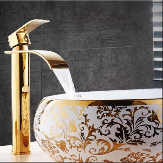Junips | Vanity faucet waterfall faucet brass vanity faucet mixer tap
