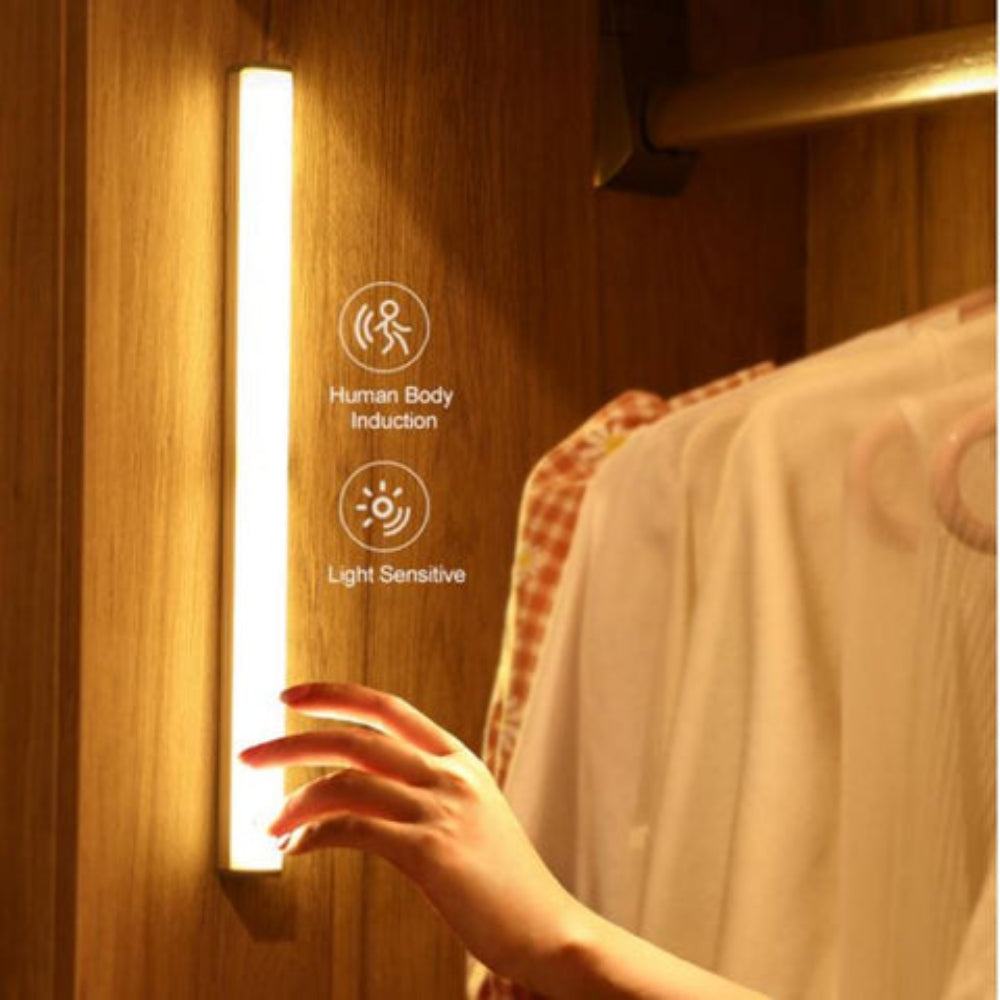 Junips | LED Night Light Sensor Wooden Bed Frame