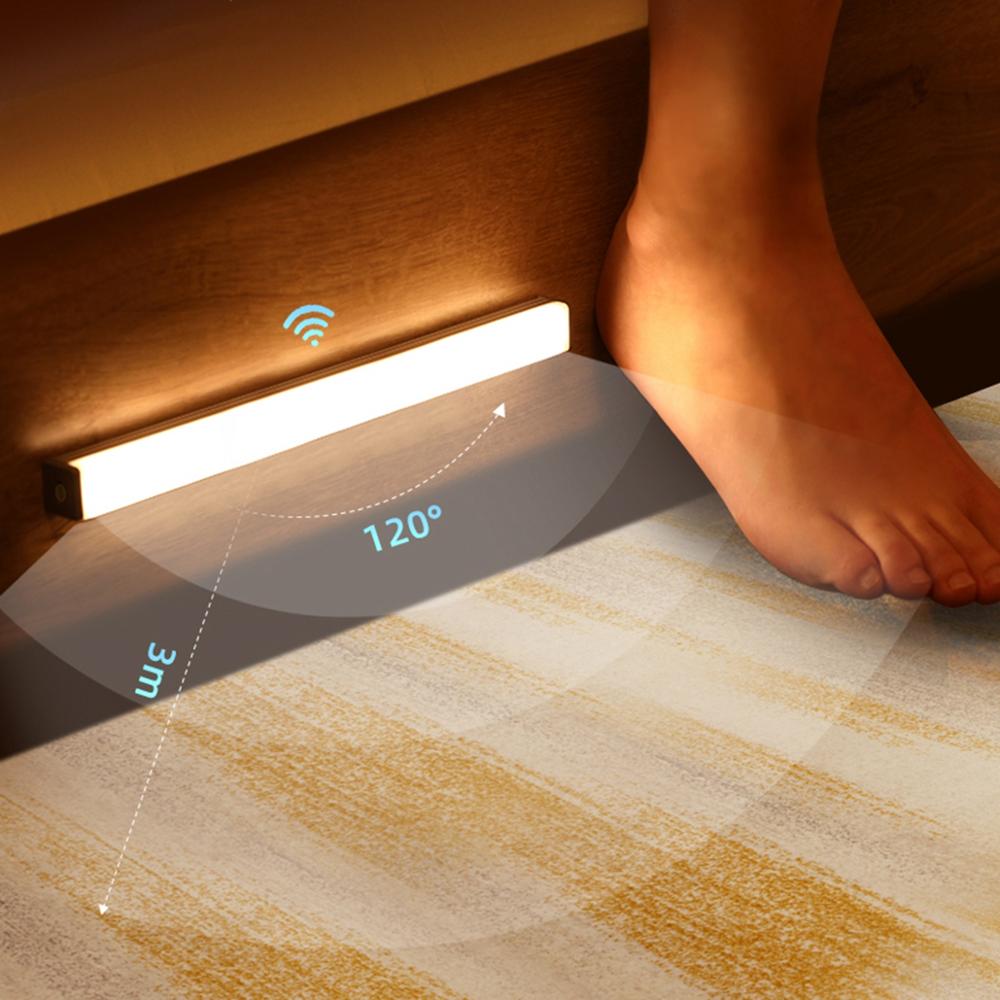 Junips | LED Night Light Sensor Wooden Bed Frame