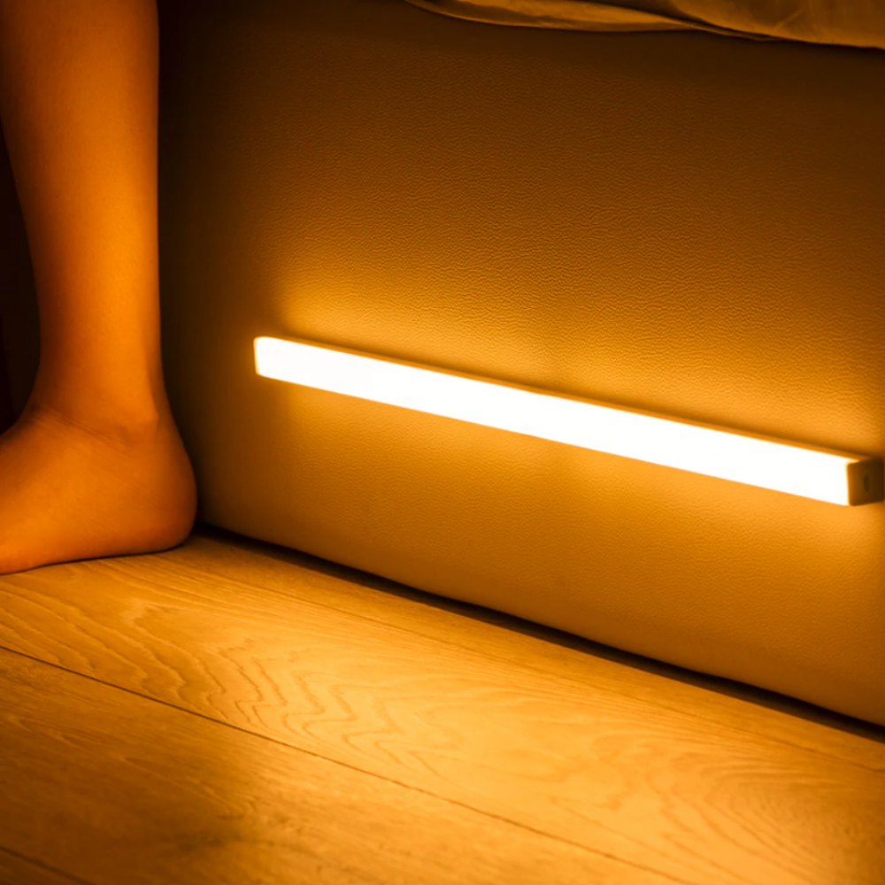 Junips | LED Night Light Sensor Wooden Bed Frame
