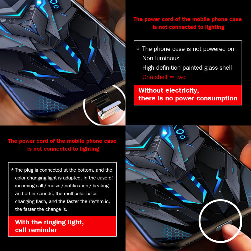 Junips | Cool Mecha Apple Smart Flash Phone Case