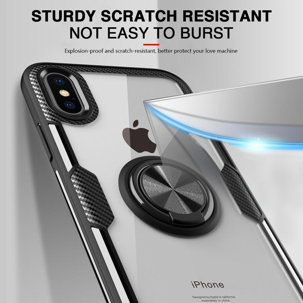 Junips | Magnetic Ring Carbon Fiber iPhone Case