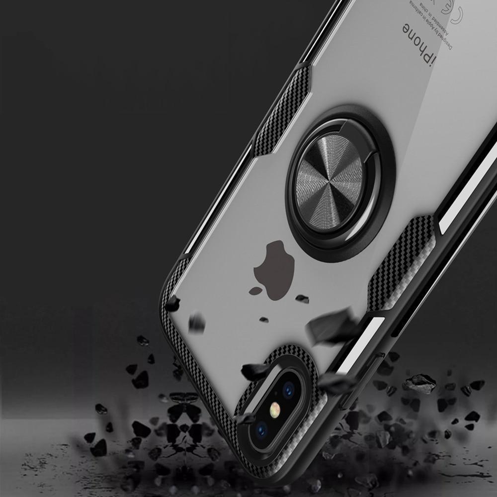 Junips | Magnetic Ring Carbon Fiber iPhone Case