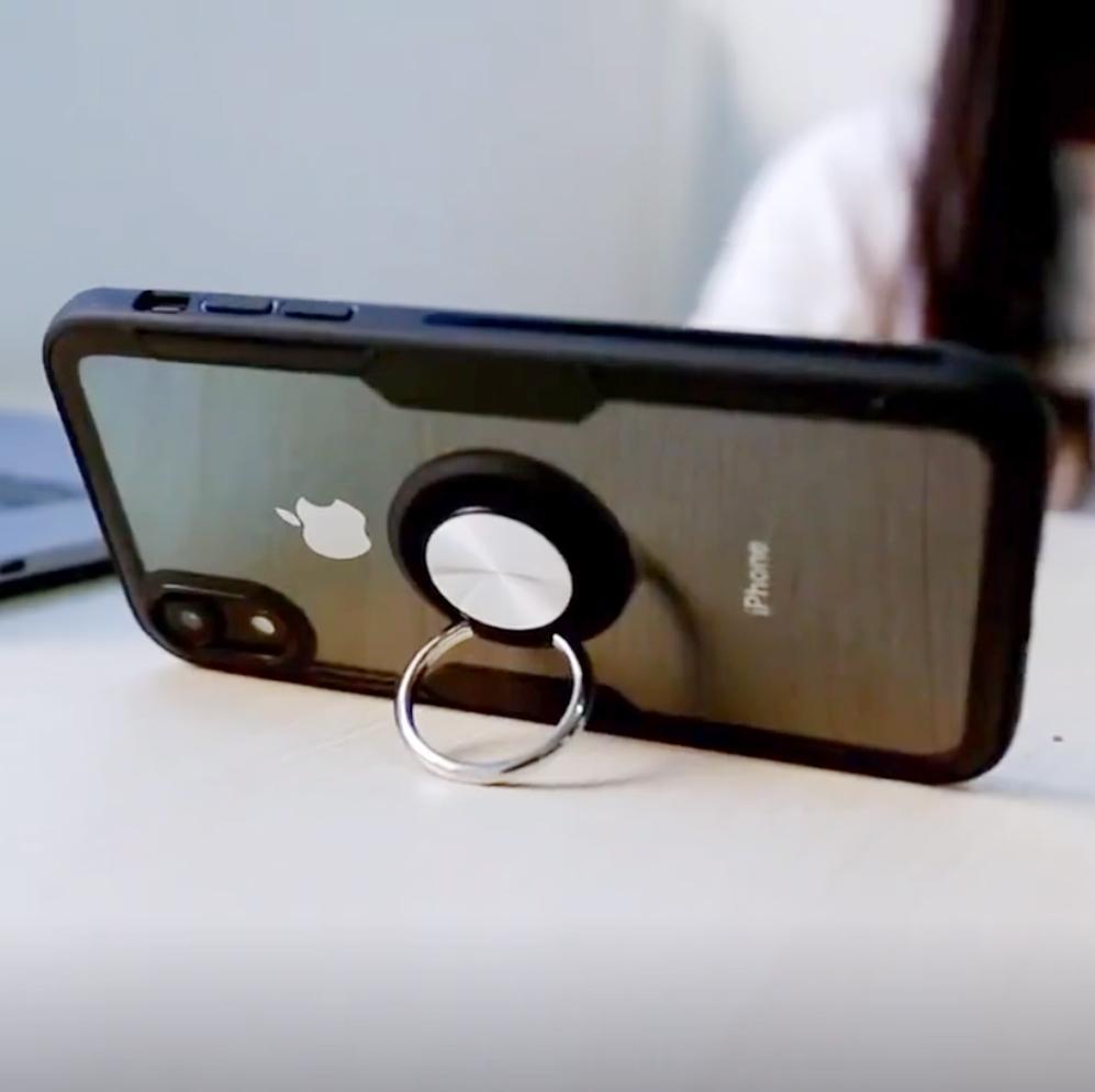 Junips | Magnetic Ring Carbon Fiber iPhone Case