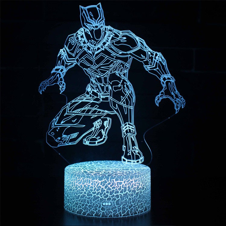 Junips | 3D Lamp Marvel Black Panther Stealth