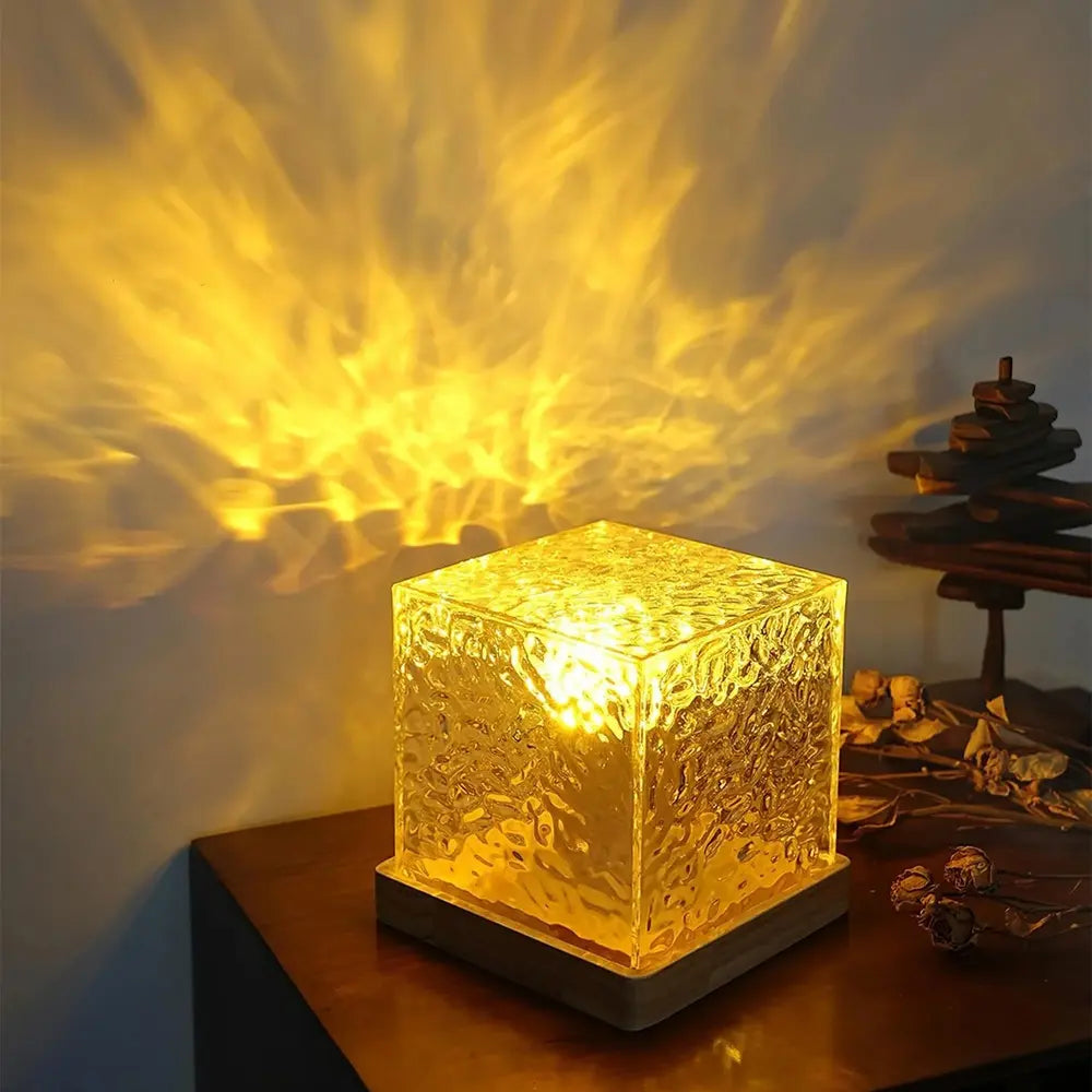 Junips | Table Lamp Glass Cube Ambient Light