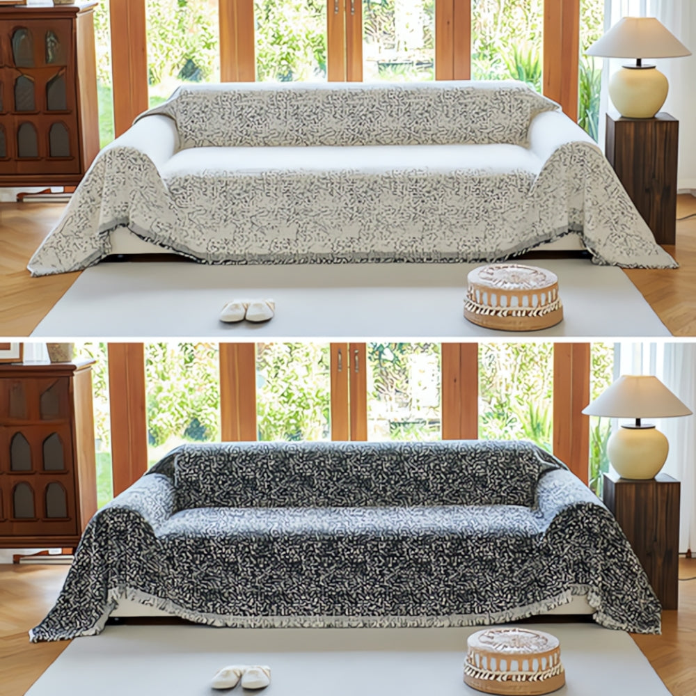 Junips | Modern Boho Cotton Sofa Cover Reversible Design