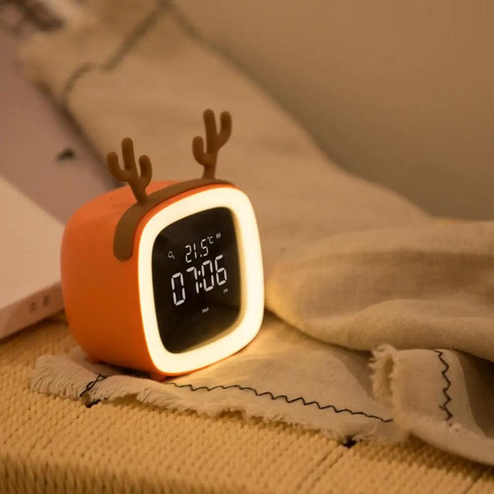 Junips | BunnyGlow - LED Alarm Clock – Night Light with Digital Display & Timer
