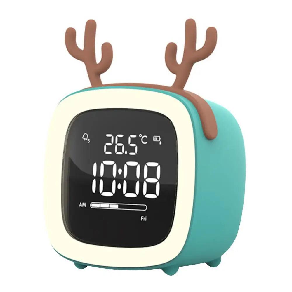 Junips | BunnyGlow - LED Alarm Clock – Night Light with Digital Display & Timer