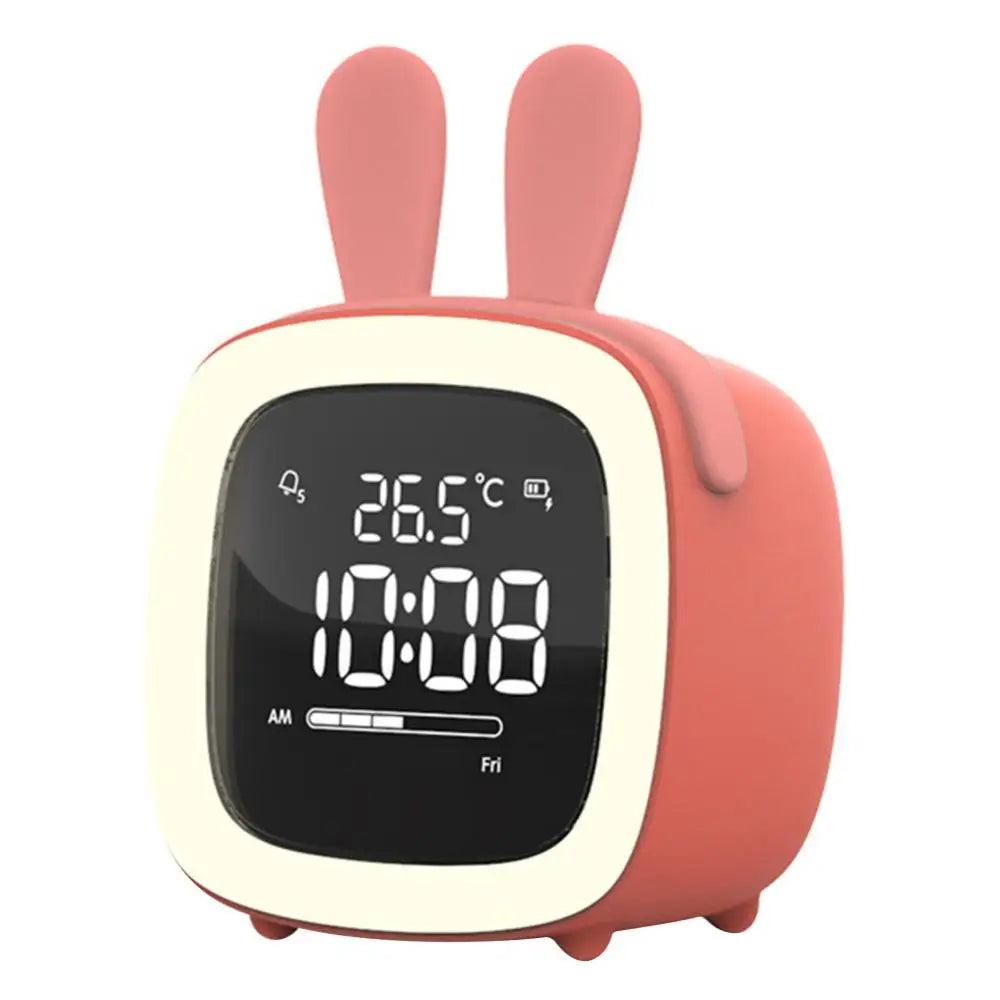 Junips | BunnyGlow - LED Alarm Clock – Night Light with Digital Display & Timer