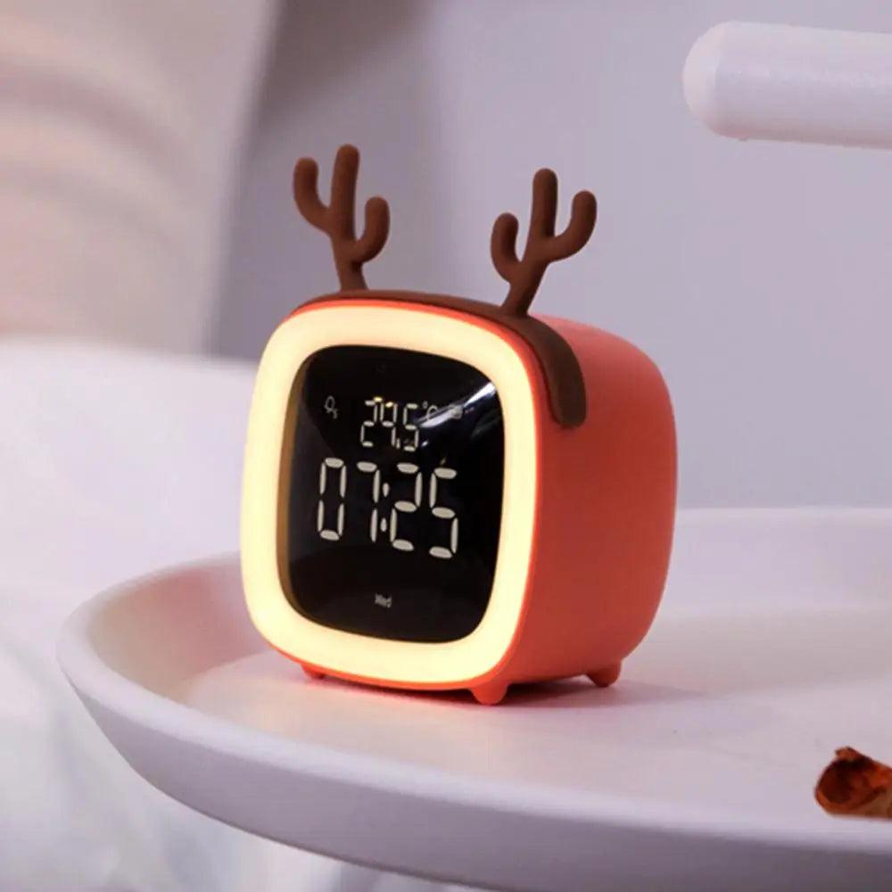 Junips | BunnyGlow - LED Alarm Clock – Night Light with Digital Display & Timer