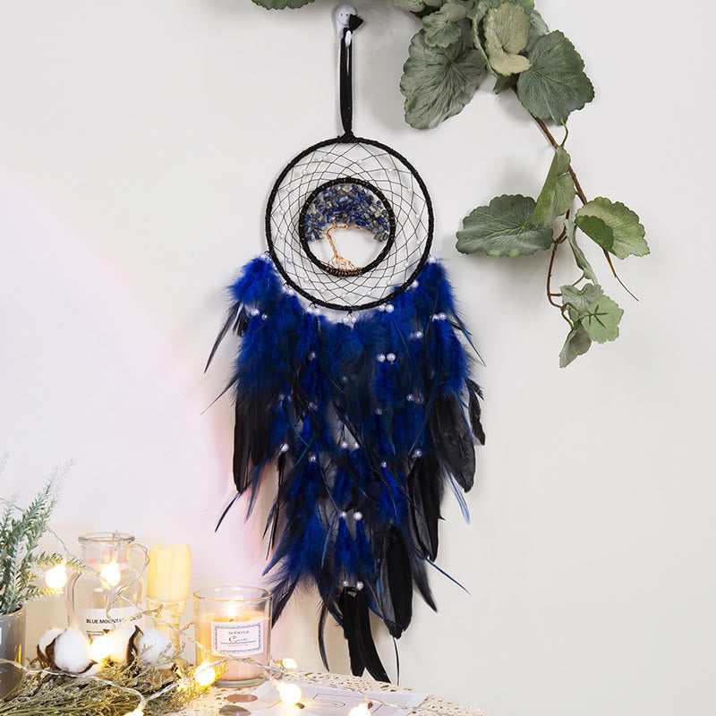 Junips | Frendorf Crystal Tree of Life Feather Glow Dreamcatcher