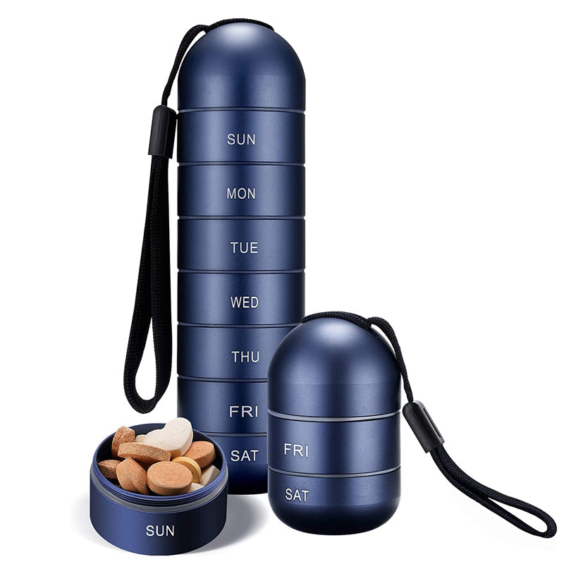 Junips | 7-Day Portable Pill Organizer for Travel