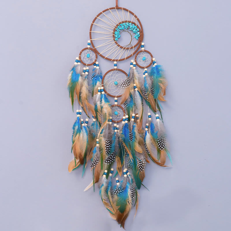 Junips | Turquoise Tree of Life Feather Dreamcatcher
