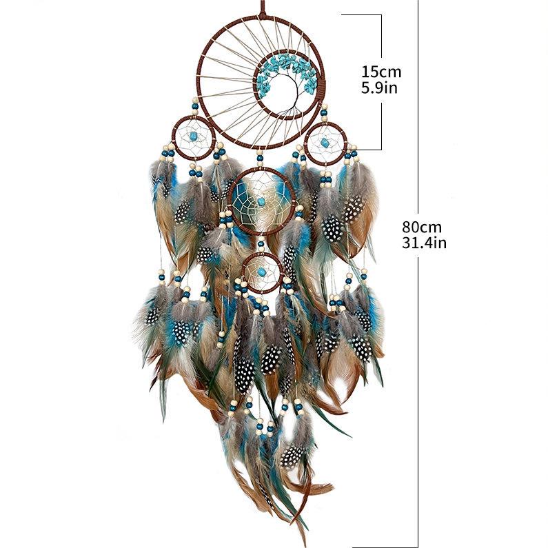 Junips | Turquoise Tree of Life Feather Dreamcatcher