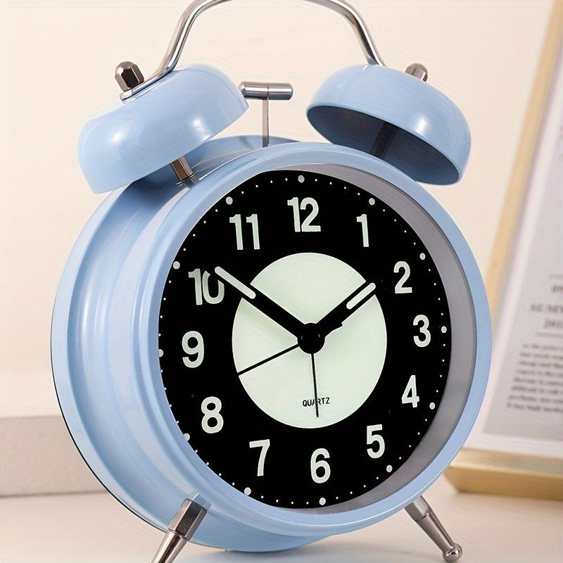 Junips | LuminousTime - Elegant Metal Alarm Clock with Gentle Lighting for Peaceful Mornings and Nights
