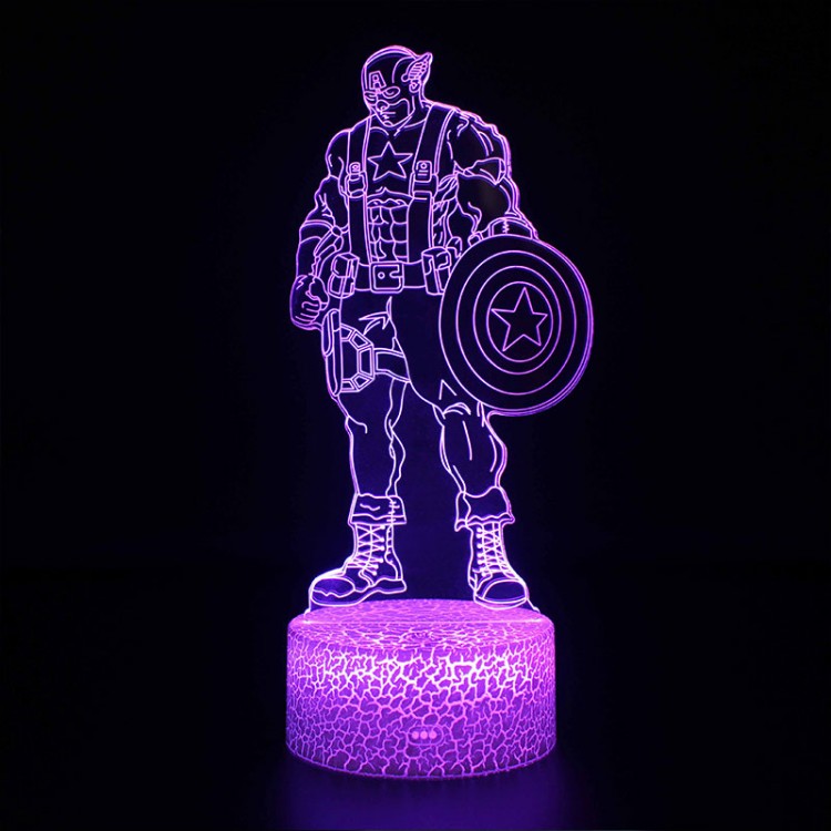 Junips | 3D Lamp Marvel Captain America