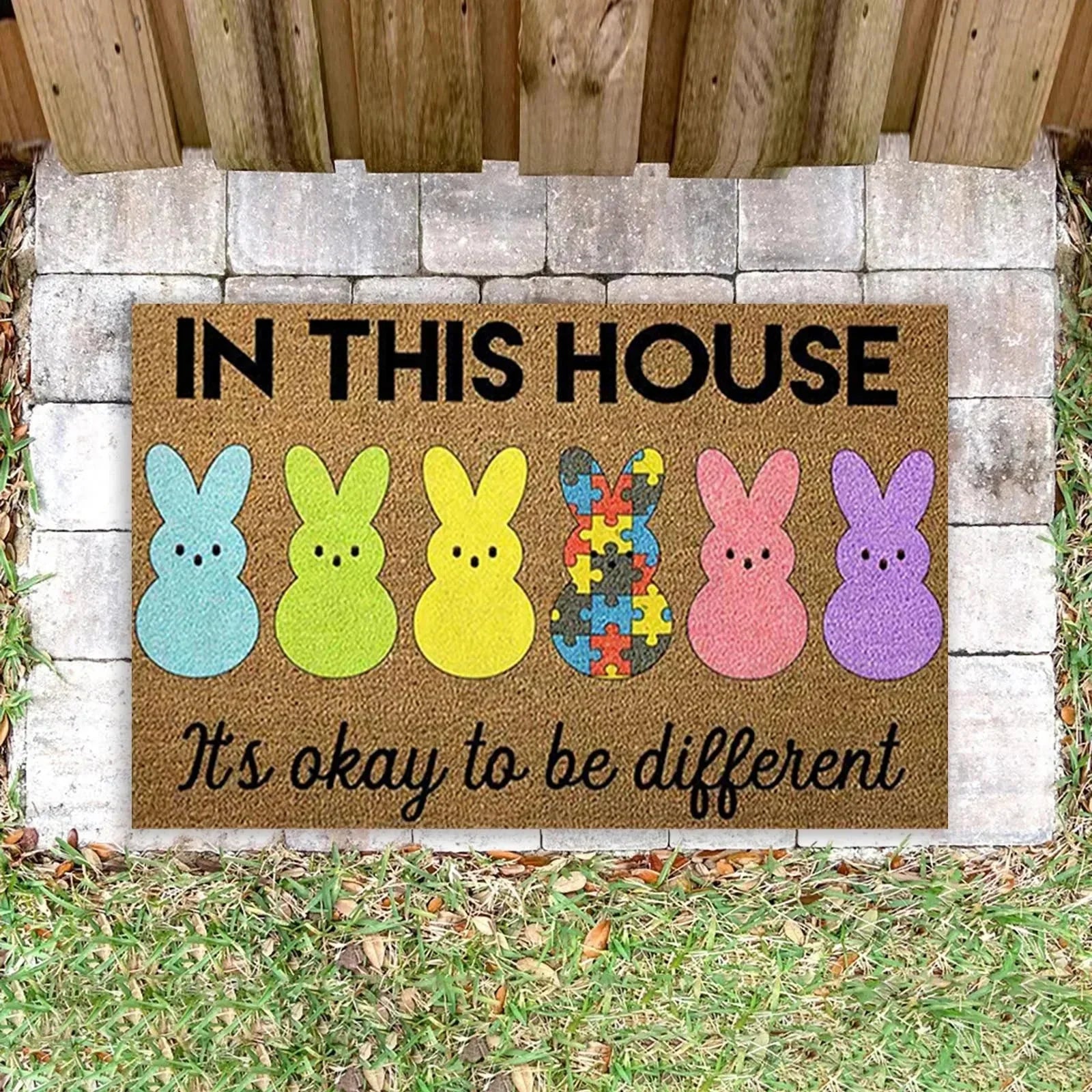 Junips | Cartoon Bunny Rabbit Non-Slip Doormat
