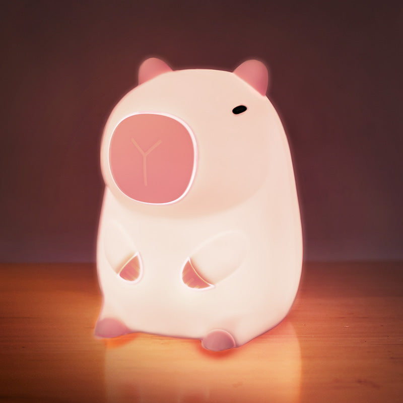 Junips | Capybara Night Light Adjustable Brightness Silicone