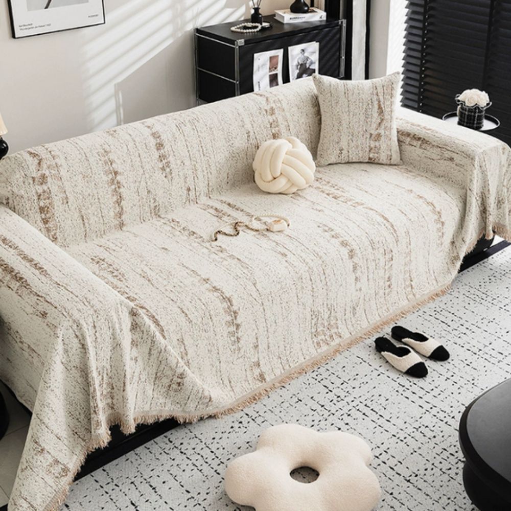 Junips | CHENILUX – Elegant Chenille Sofa Cover for Protection & Style