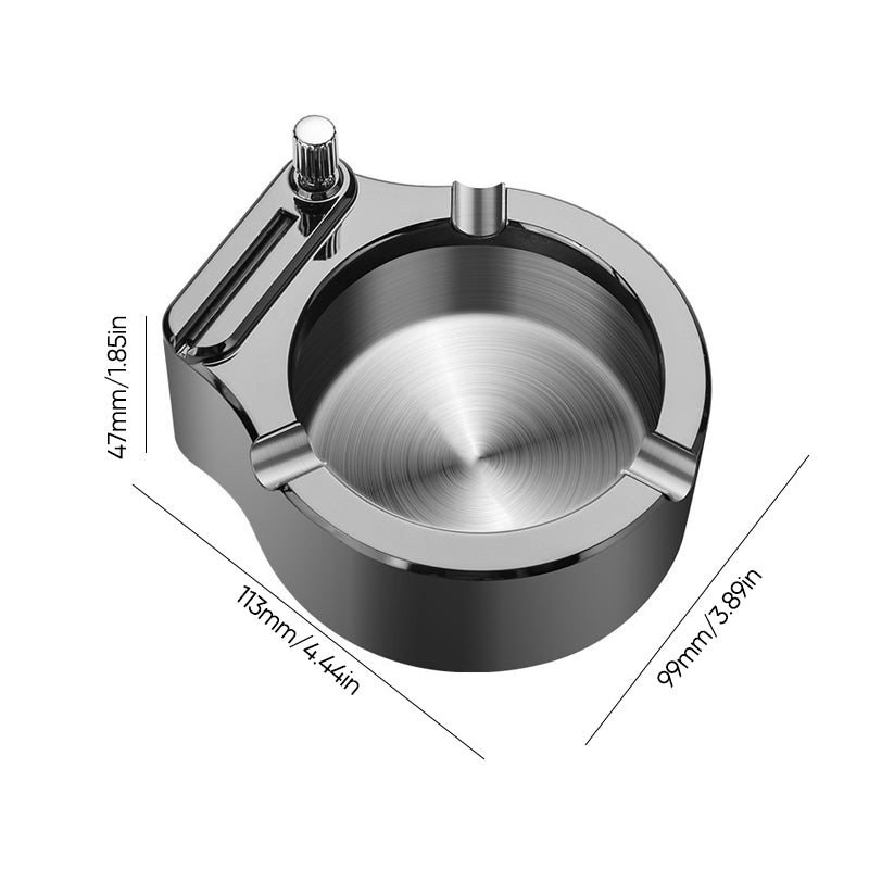 Junips | Retro Metal Ashtray, Cigarette Lighter