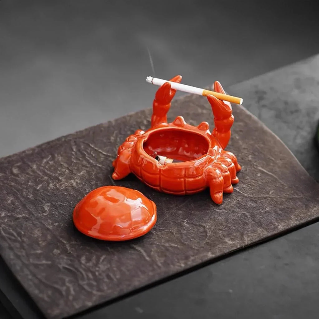 Junips | CeramiQ – Luxury Ashtray in Oriental Style with Unique Crab Design