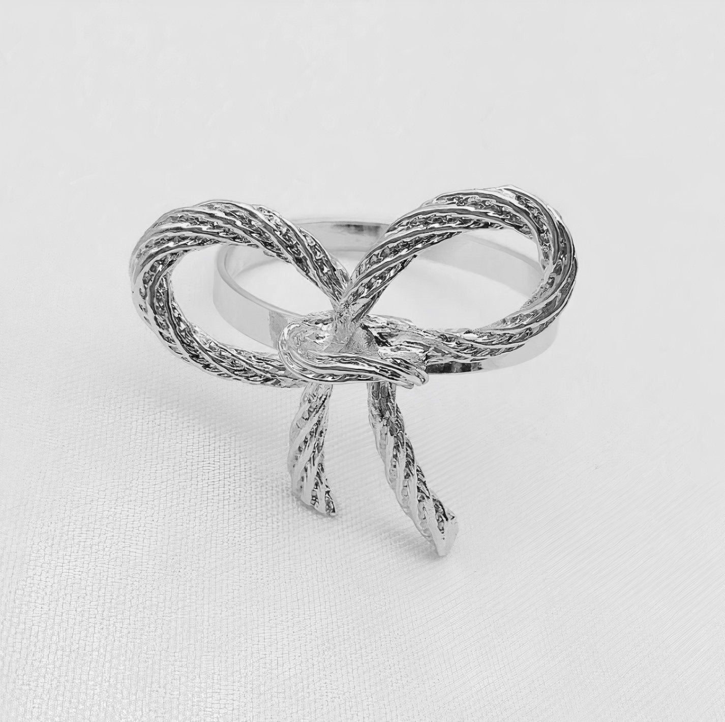 Junips | Bow Napkin Ring Set of 6 for Home Decor