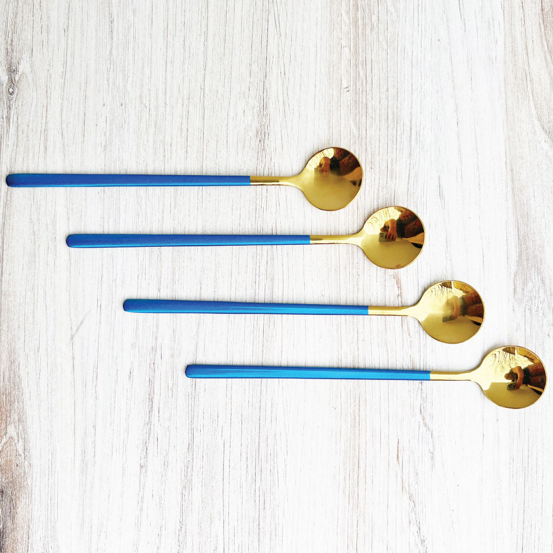 Junips | Trendy Espresso & Dessert Spoon Set with 4 Pieces