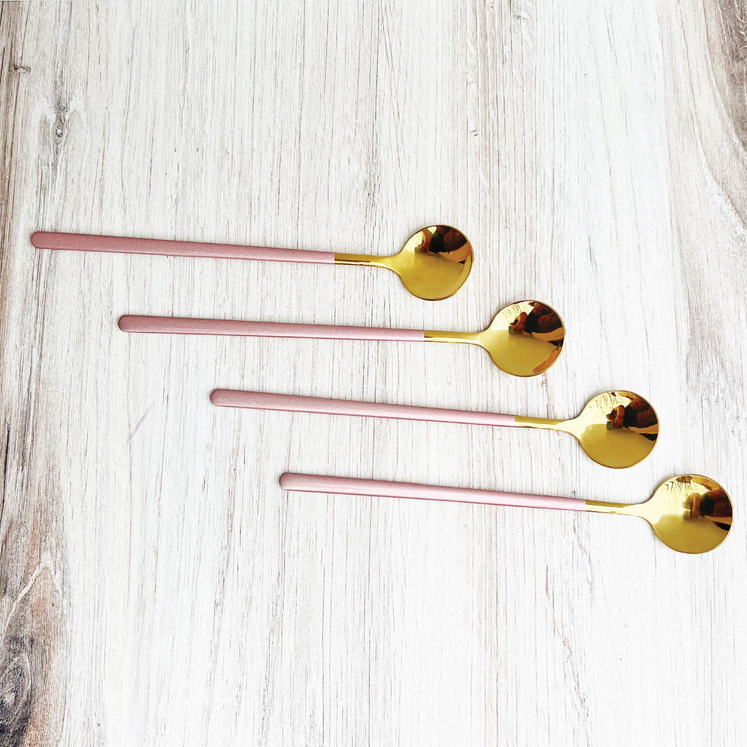 Junips | Trendy Espresso & Dessert Spoon Set with 4 Pieces