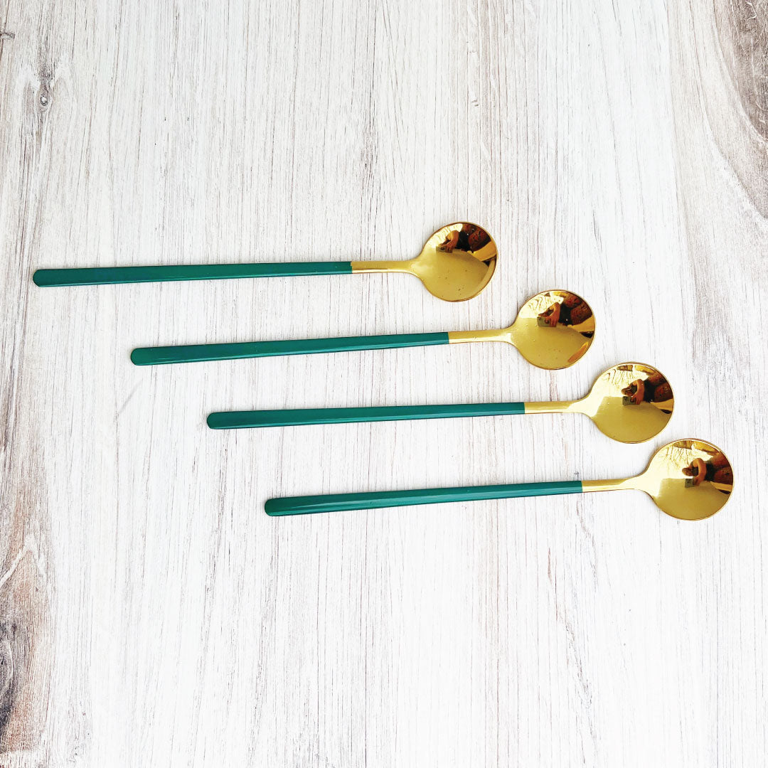 Junips | Trendy Espresso & Dessert Spoon Set with 4 Pieces