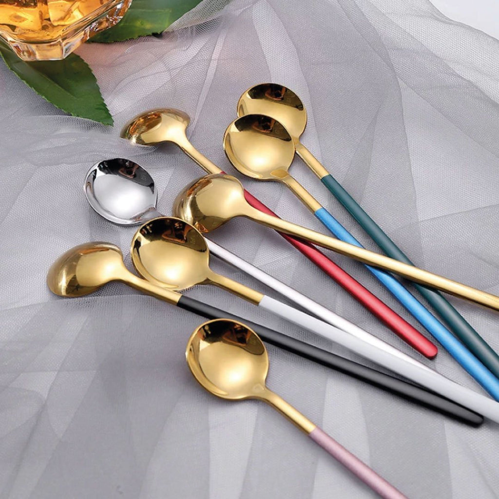 Junips | Trendy Espresso & Dessert Spoon Set with 4 Pieces