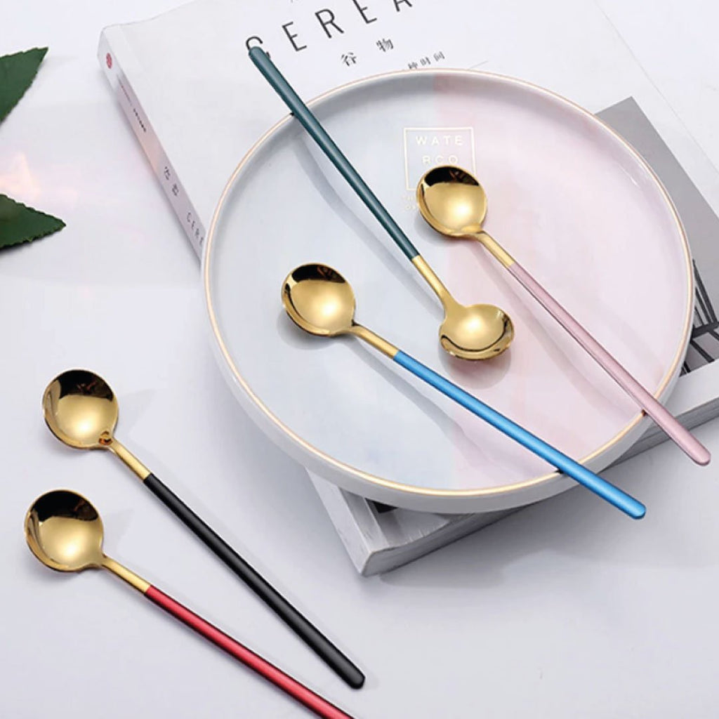Junips | Trendy Espresso & Dessert Spoon Set with 4 Pieces