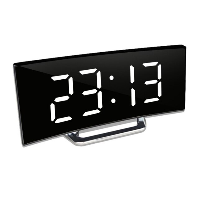 Junips | LED Lighting large digital display | Curved LED Digital Clock - Amedea