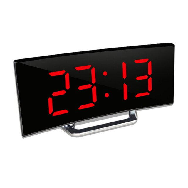 Junips | LED Lighting large digital display | Curved LED Digital Clock - Amedea
